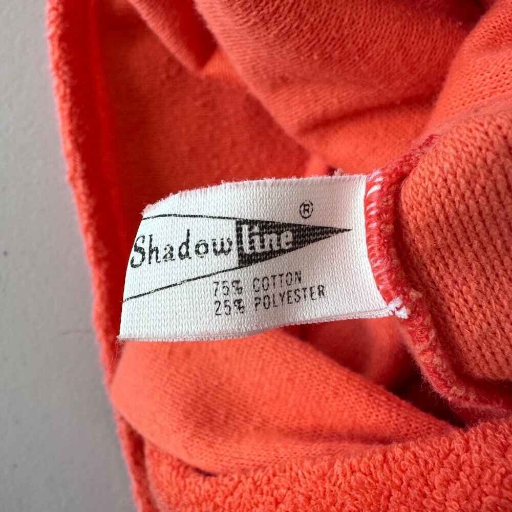 Shadowline Vintage 70s Terry Cloth Maxi Dress Swim Coverup Size S Orange Lace - Picture 10 of 14